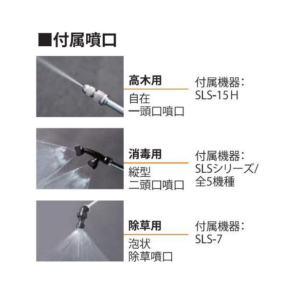 SLS-15 背負い式充電噴霧器 15L 18V 2.0Ah スマートシリーズ