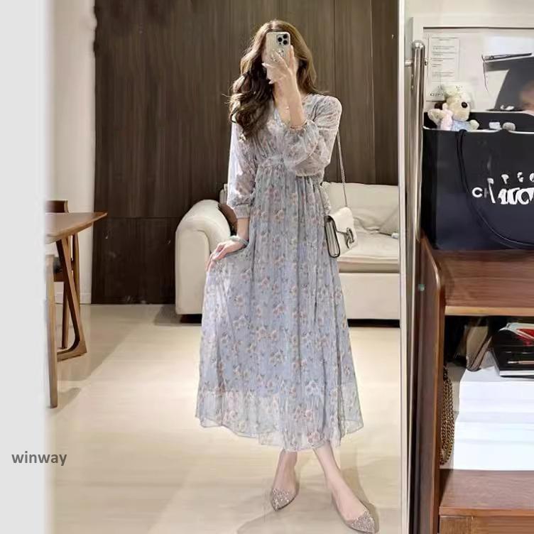 人気急上昇ワンピース レディース マキシワンピース 春夏秋 長袖 シフォンワンピース vネック きれいめ 花柄ワンピースパーティードレス お呼ばれ おしゃれ 通勤 人気急上昇ワンピース レディース マキシワンピース 春夏秋 長袖 シフォンワンピース vネック きれいめ 花柄ワンピースパーティードレス お呼ばれ おしゃれ 通勤