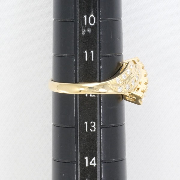 K18 18金 YG イエローゴールド リング 指輪 12号 ダイヤ 0.415 ジュエリー 中古 K18 18金 YG イエローゴールド リング 指輪 12号 ダイヤ 0.415 ジュエリー 中古