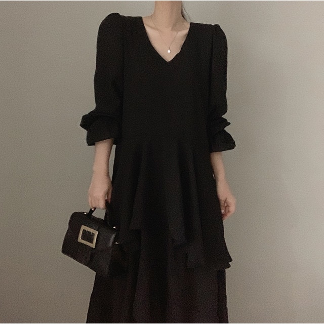 【短納期】ヴィンテージ パフィースリーブ レディース ワンピース イレギュラー ブラジャー ベスト 大人魅力 【短納期】ヴィンテージ パフィースリーブ レディース ワンピース イレギュラー ブラジャー ベスト 大人魅力