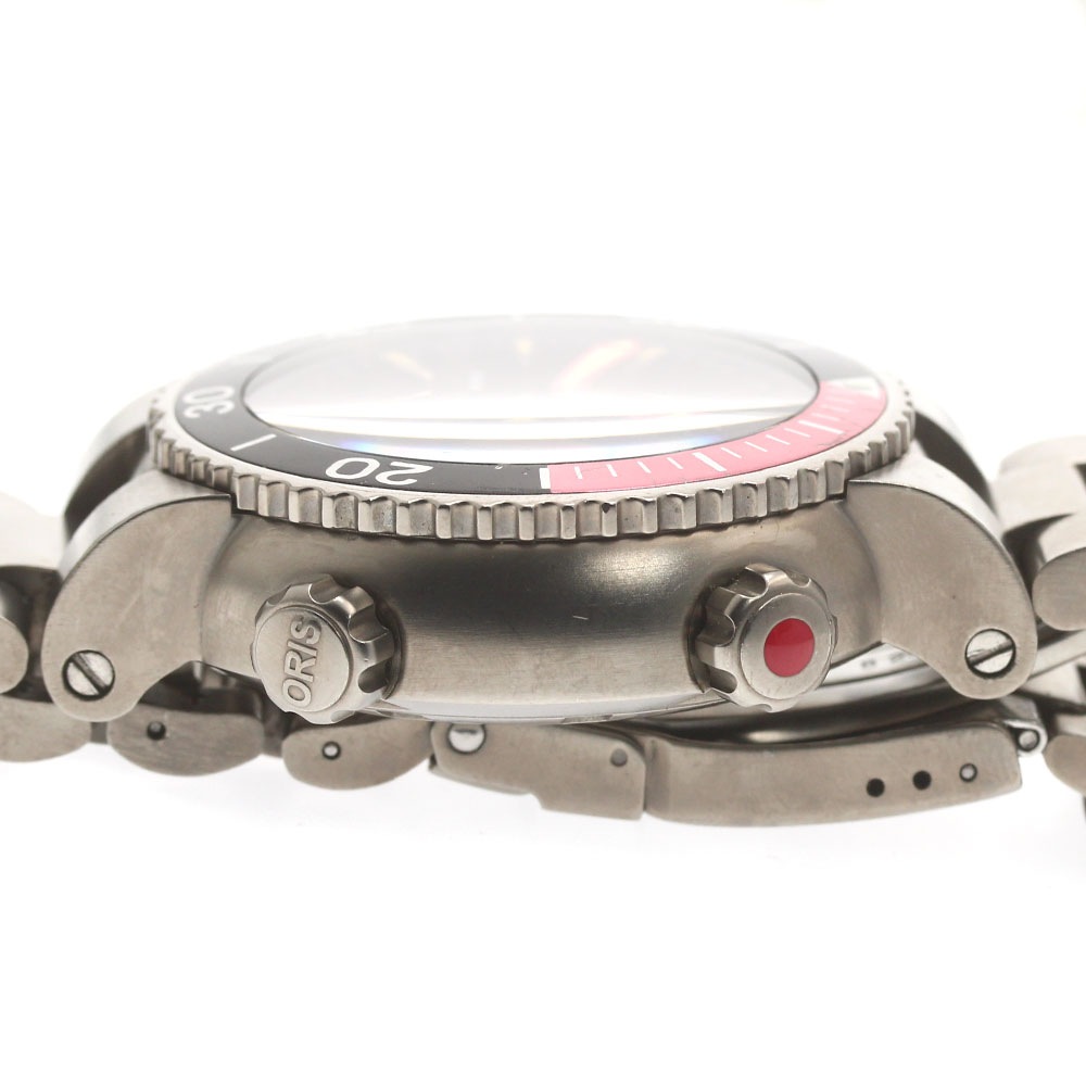 オリス ORIS 649-7541 レギュレーター ダイバーズ デイト 自動巻き メンズ 箱付き_878262【中古】