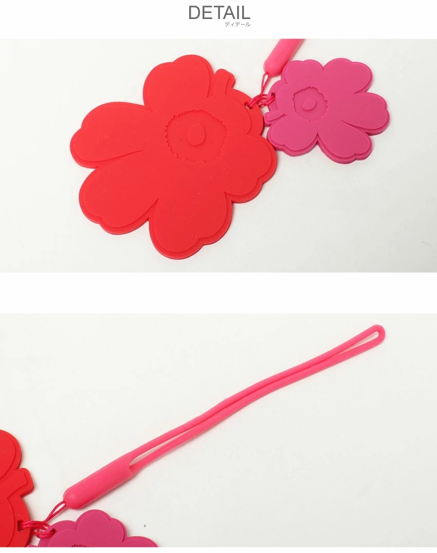 ピンク 赤 Viisaus Unikko キーチェーン 92718 メンズ レディース キーホルダー 雑貨 おしゃれ 可愛い ブランド ギフト 北欧 鍵 小物 花 ウニッコ ロゴ スマｰトフォン 鍵