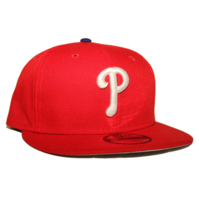 スナップバックキャップ 帽子 9fifty メンズ レディース MLB フィラデルフィア フィリーズ フリーサイズ