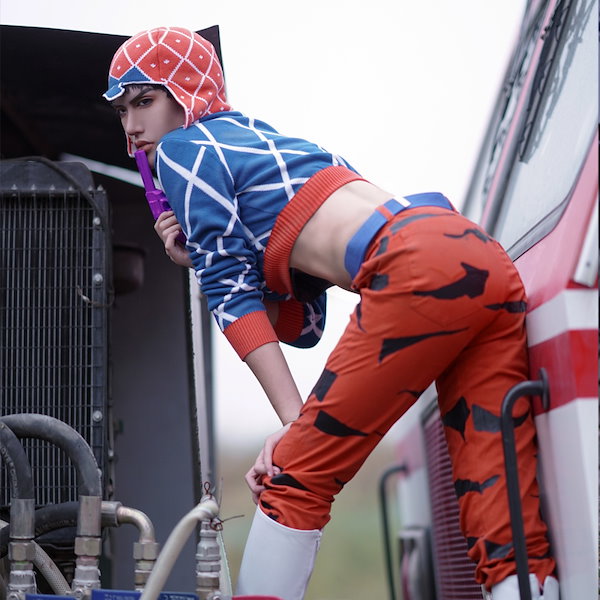 ジョジョの奇妙な冒険 グイード・ミスタ Guido Mista コスプレ衣装 41enhq+kn0L.jpg_BO30,255,255,