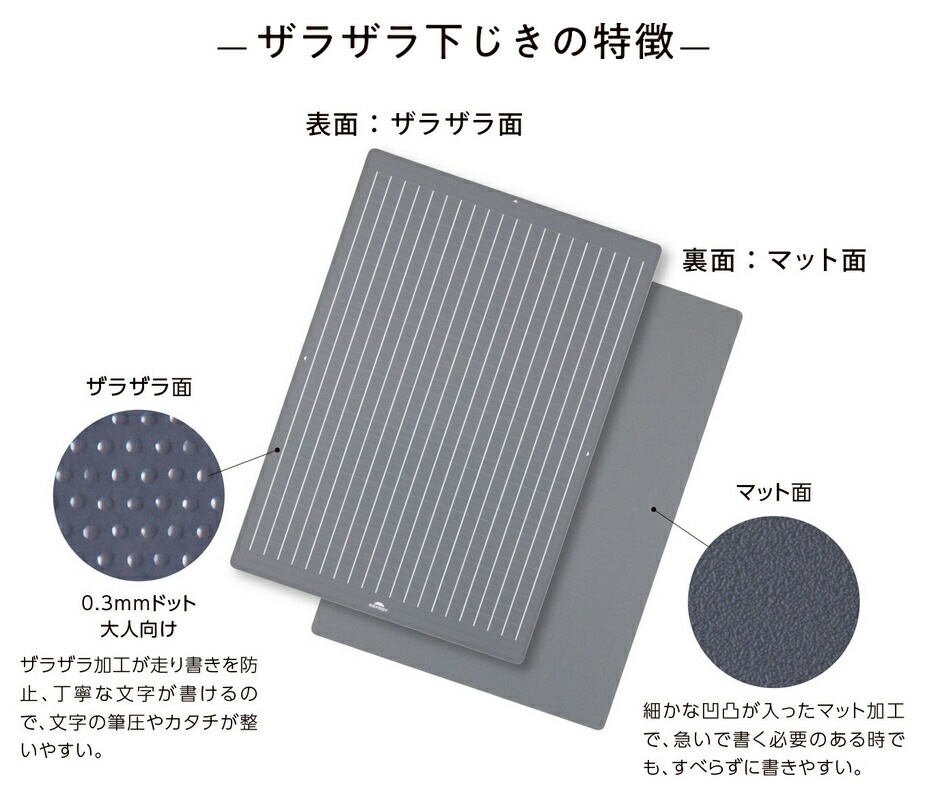 （まとめ買い）大人の魔法のザラザラ下じき B5 グレー U1256N [x5]