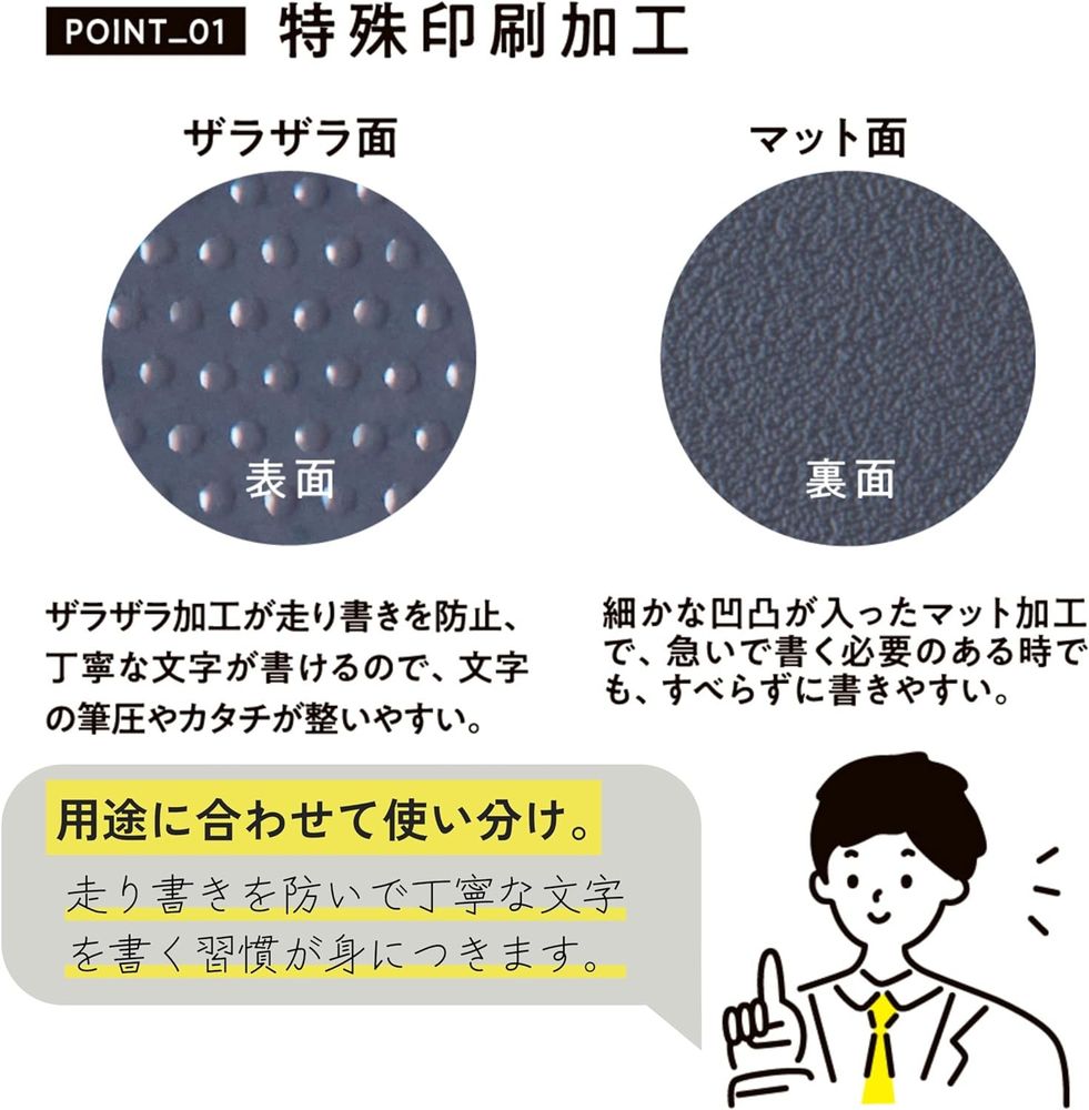 （まとめ買い）大人の魔法のザラザラ下じき B5 グレー U1256N [x5]