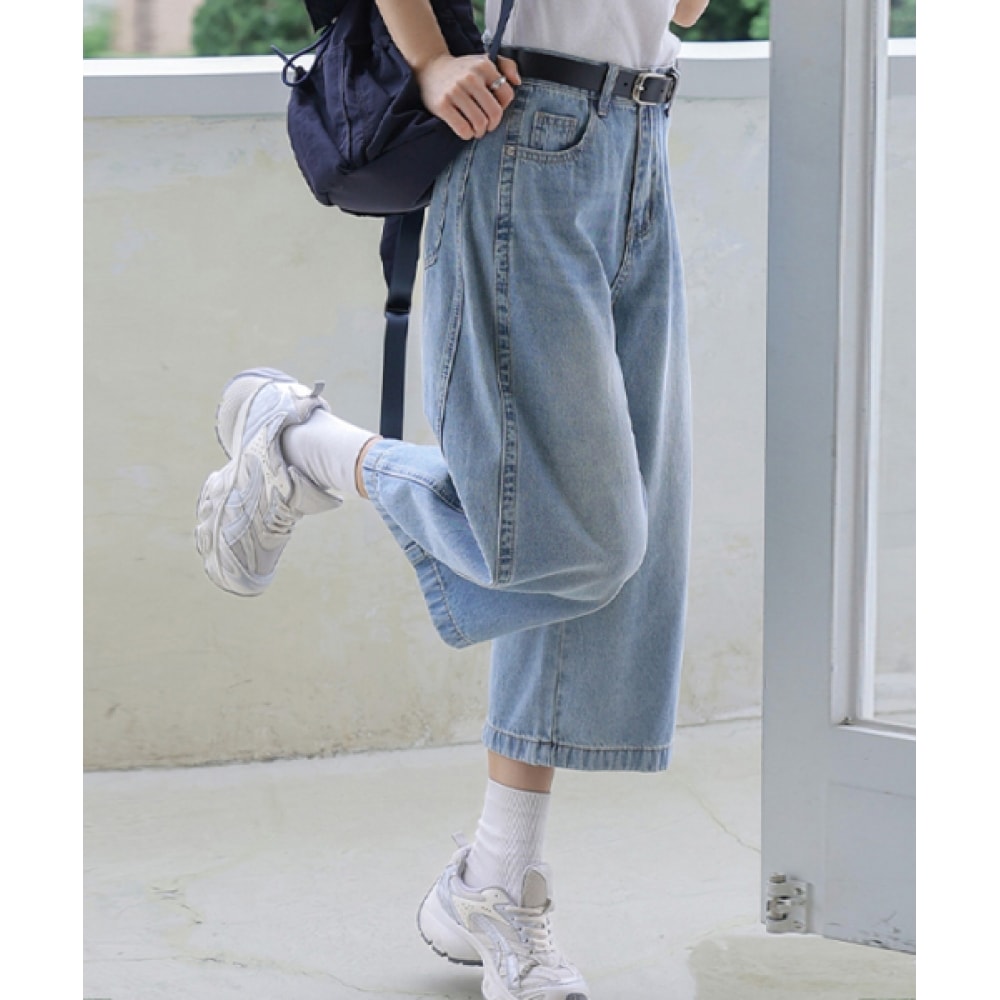 FRENCHCHIC デコズ 8部 デニムパンツ FRENCHCHIC デコズ 8部 デニムパンツ