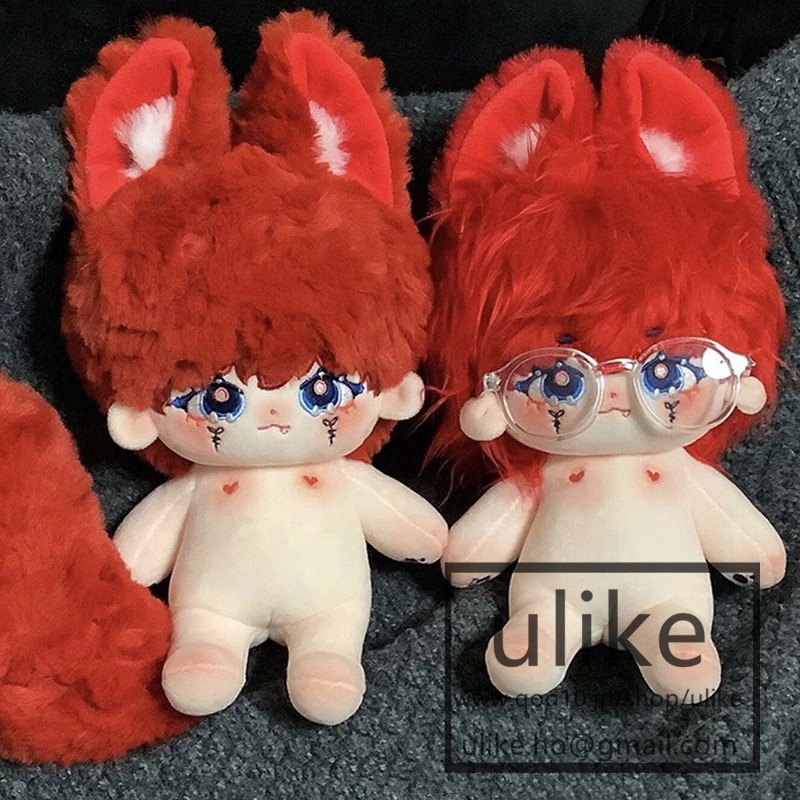 獣尾獣耳付け かわいい男の子 ぬいぐるみ 20cm 本体 無属性なし クロス着せ替え人形 日常服人形 韓国ファッション アイドル ぬいぐるみ用 ドールウェア ぬいぐるみ 20cm 服 靴 洋服