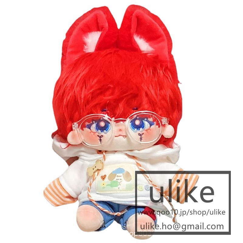 獣尾獣耳付け かわいい男の子 ぬいぐるみ 20cm 本体 無属性なし クロス着せ替え人形 日常服人形 韓国ファッション アイドル ぬいぐるみ用 ドールウェア ぬいぐるみ 20cm 服 靴 洋服