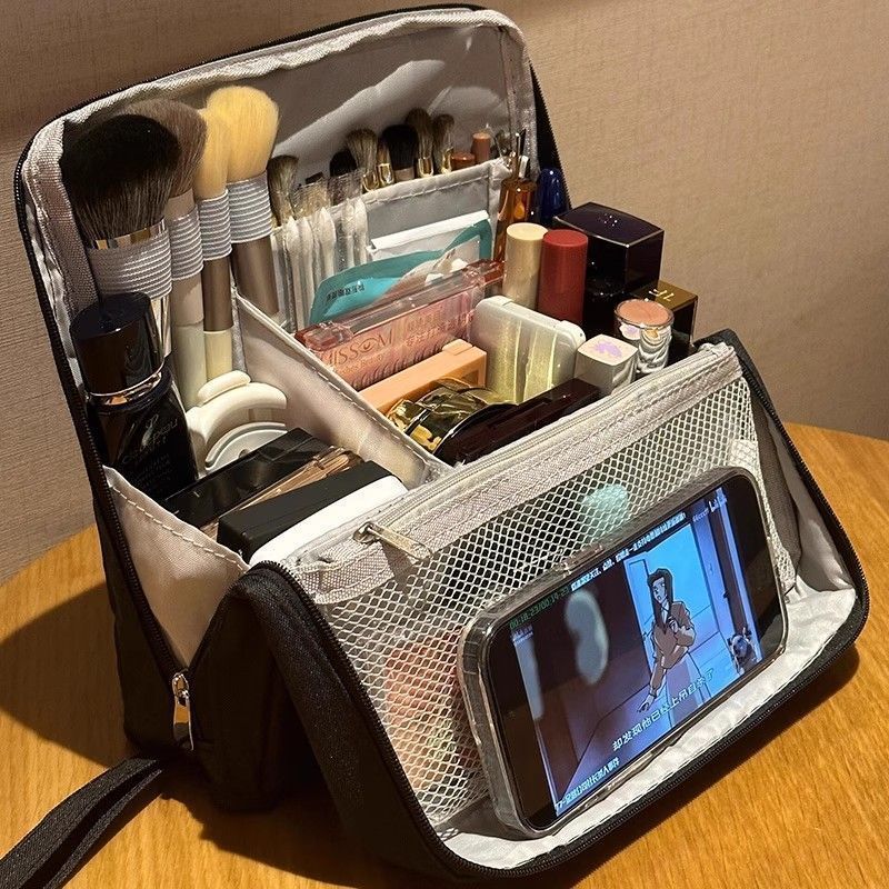 Qoo10] 韓国 メイクポーチ 折りたたみ式 ペンケ