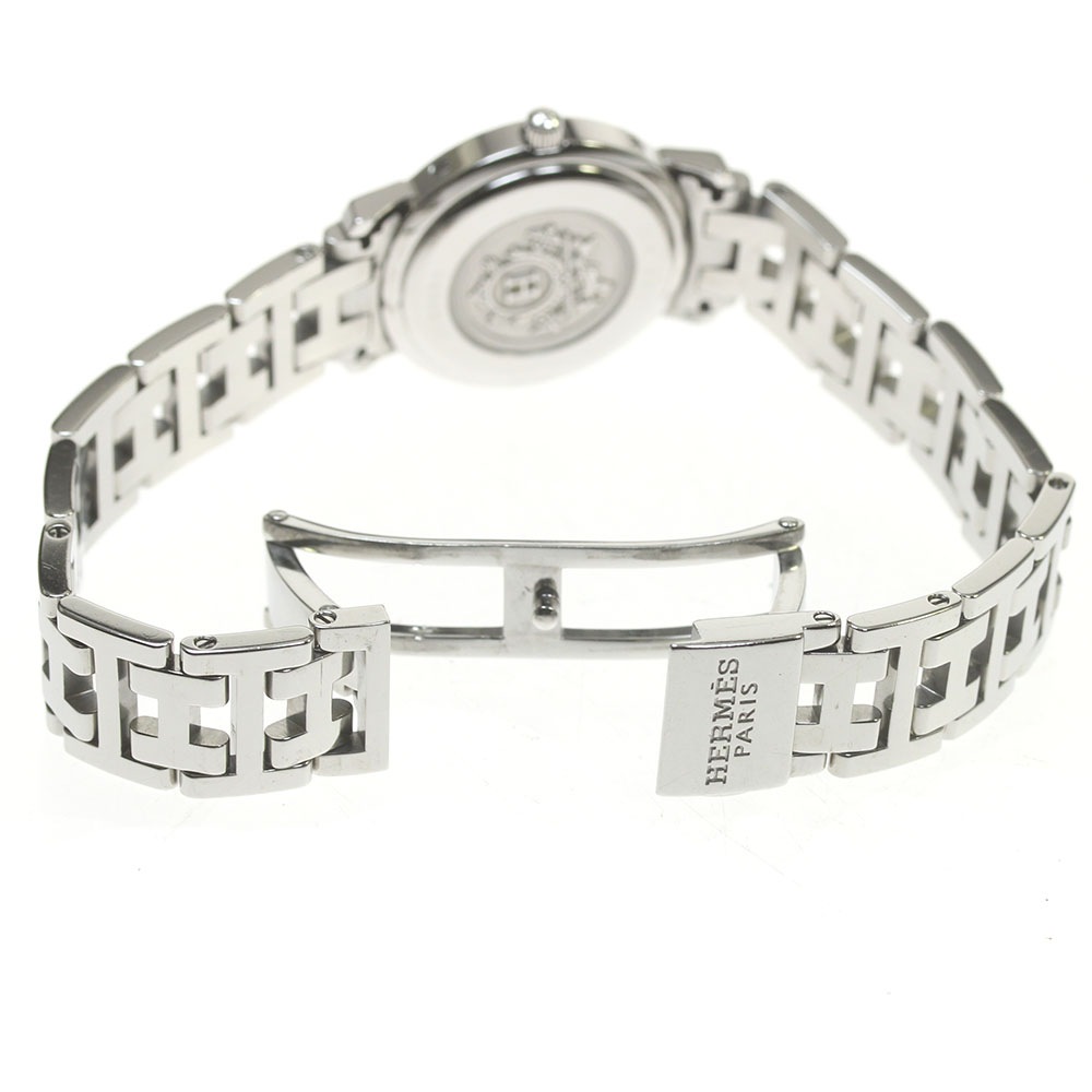 エルメス HERMES CL4.231 クリッパー デイト クォーツ レディース 箱・保証書付き_843310【中古】 エルメス HERMES CL4.231 クリッパー デイト クォーツ レディース 箱・保証書付き_843310【中古】
