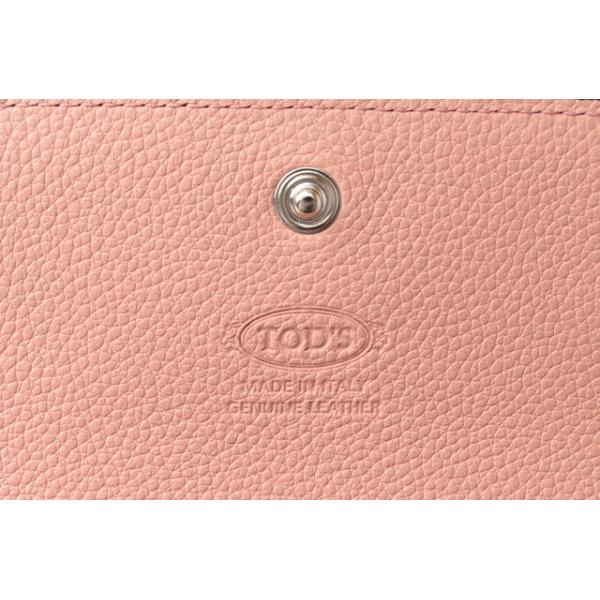 財布 三つ折り TOD S 折財布 レザーダブルTT ブラック/ピンク 財布 三つ折り TOD S 折財布 レザーダブルTT ブラック/ピンク