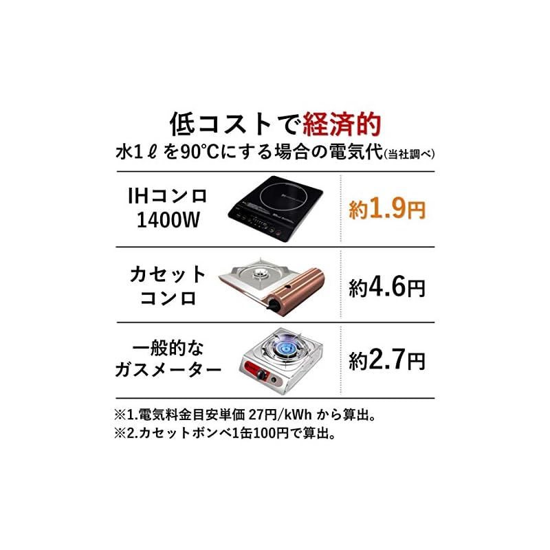 【即納】[山善] IHコンロ IHクッキングヒーター 卓上 小型 一人暮らし 二人暮らし 1400W 高火力 火力調整6段階 保温 IH調理器 マグネットプラグ仕様 ブラック YEN-S140(B)