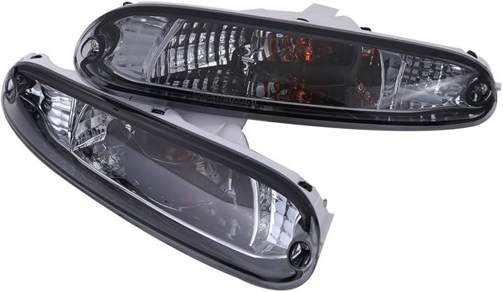 マツダ 用 フロント バンパー コンビ ランプ 左右セット ウインカー ポジション ユーノス ロードスター NA6CE NA8C DPO-112-CR 等 汎用 社外品(スモークレンズ)