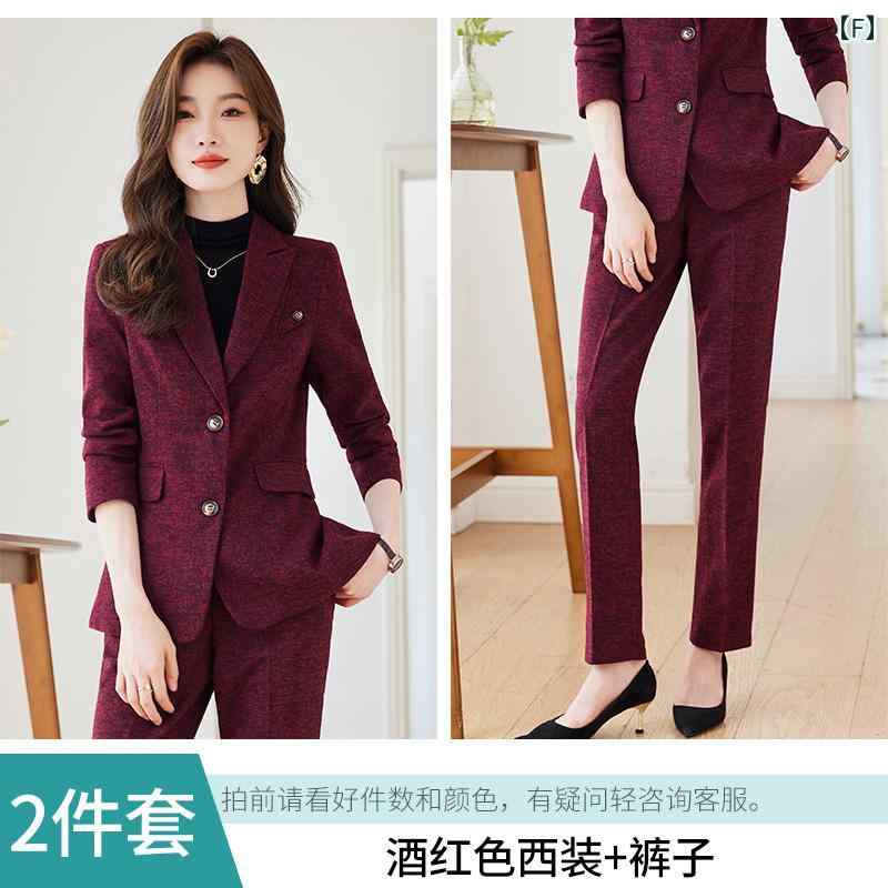 レディース パンツスーツ ビジネス セットアップ ツイード ウール 厚手 フォーマル ジャケット 黒 薄茶 ワインレッド シングルブレスト オフィス 上品 スタイリッシュ 高級感 あたたかい エレガン レディース パンツスーツ ビジネス セットアップ ツイード ウール 厚手 フォーマル ジャケット 黒 薄茶 ワインレッド シングルブレスト オフィス 上品 スタイリッシュ 高級感 あたたかい エレガン