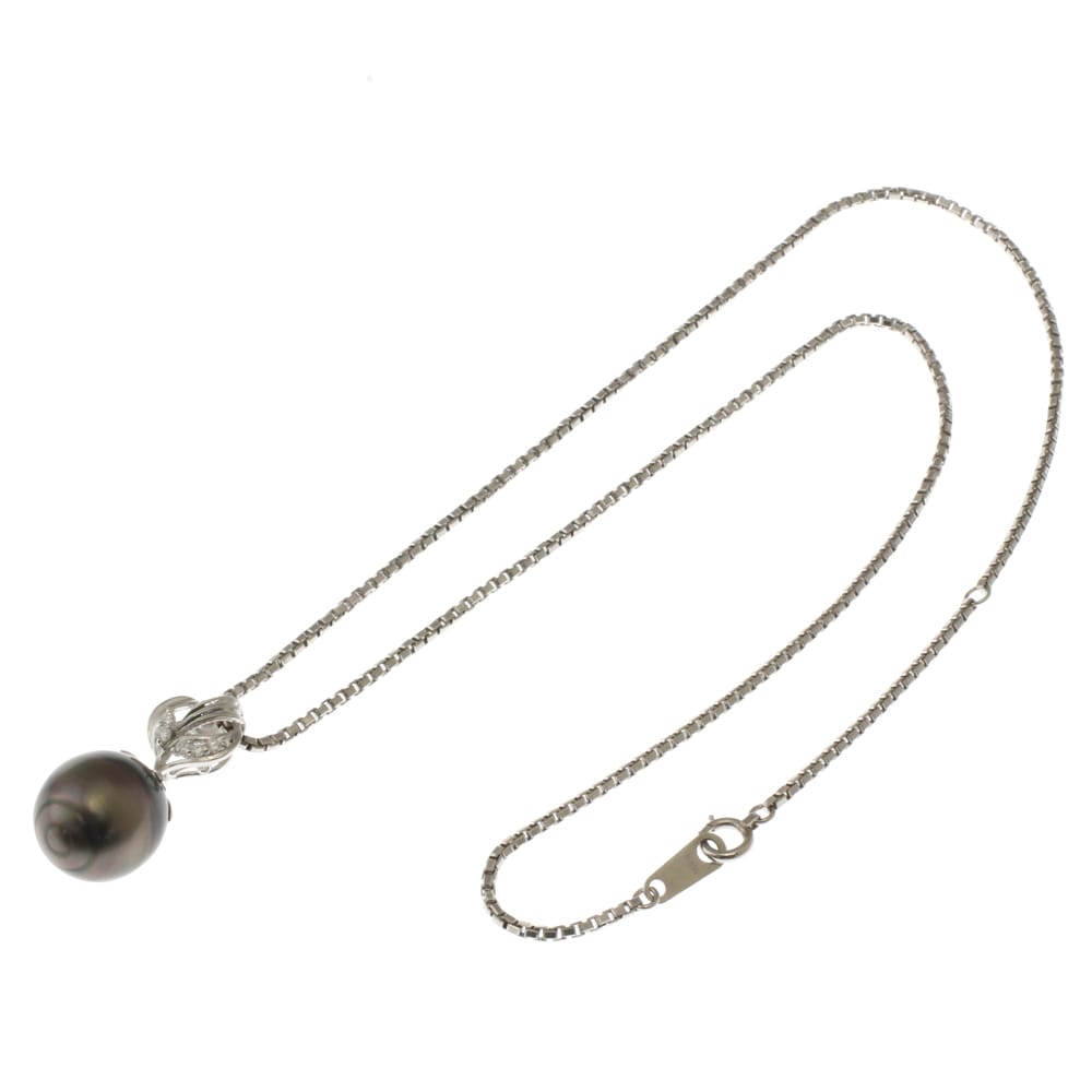 ネックレス Pt850プラチナ パール 中古 美品 ネックレス Pt850プラチナ パール 中古 美品