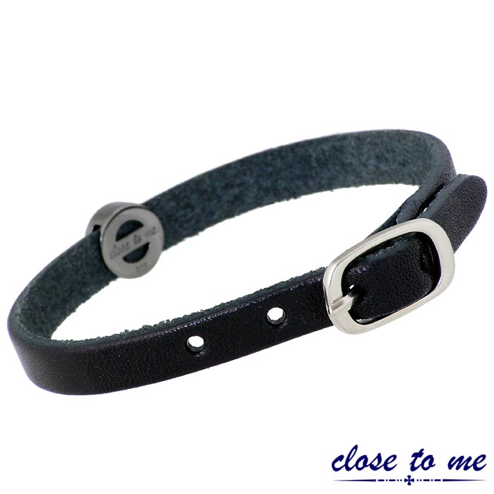 クロストゥーミー close to me サークル シルバー ブレスレット レザー CZ クロストゥーミー close to me サークル シルバー ブレスレット レザー CZ