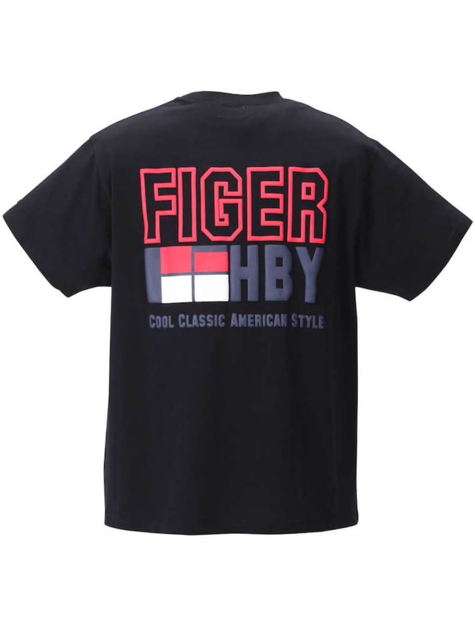 H by FIGER プリントTシャツ メンズ 半袖 ブランド プリント