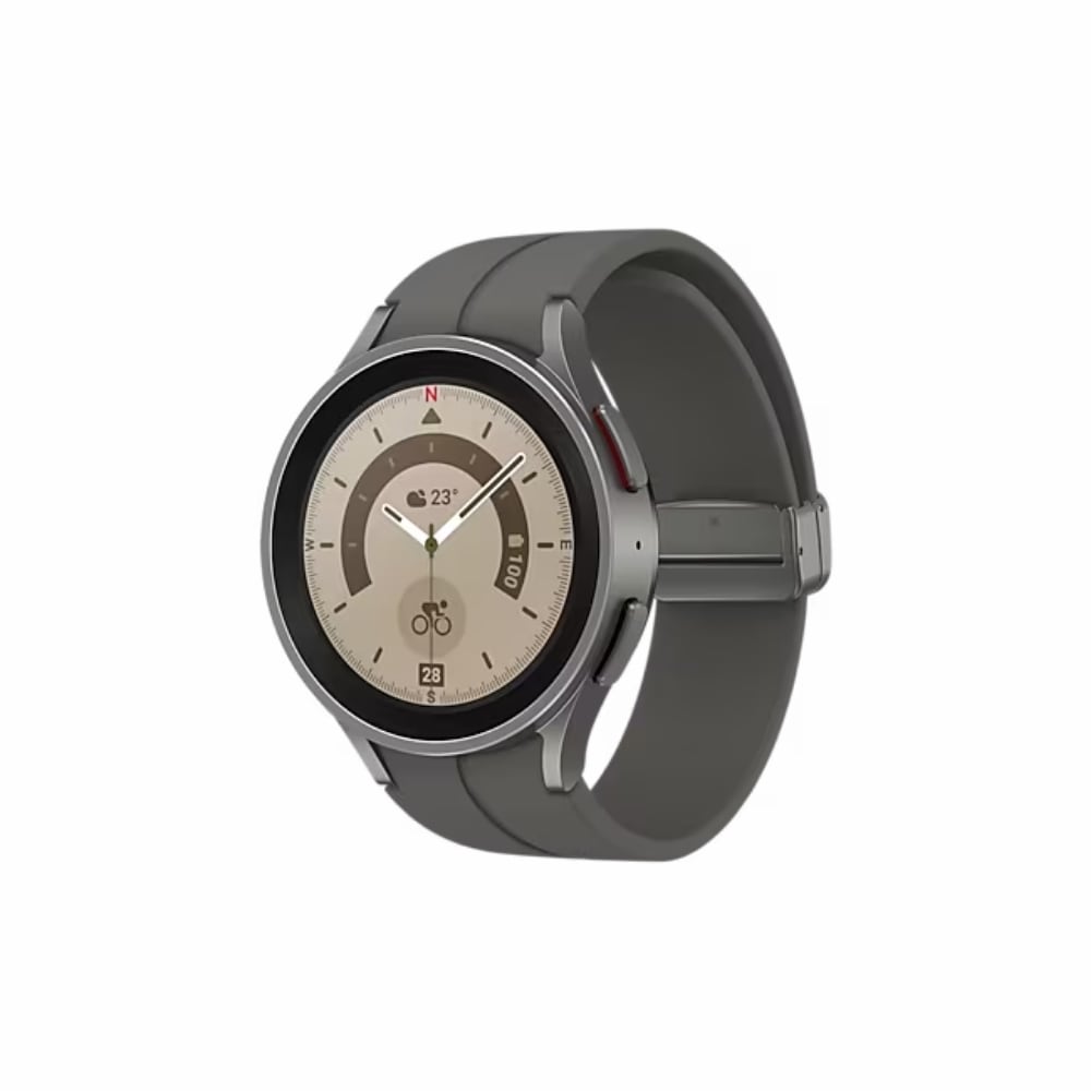 Galaxy Watch5 Pro 45mm｜ブラックチタニウム国内正規品｜ Samsung Galaxy Watch5 Pro 45mm, Bluetooth, Smartwatch