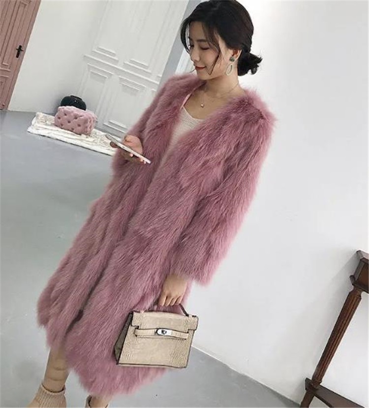 2020年秋冬 新作 ファーコート レディース 中長セクション になりてキツネの毛のコート 2020年秋冬 新作 ファーコート レディース 中長セクション になりてキツネの毛のコート