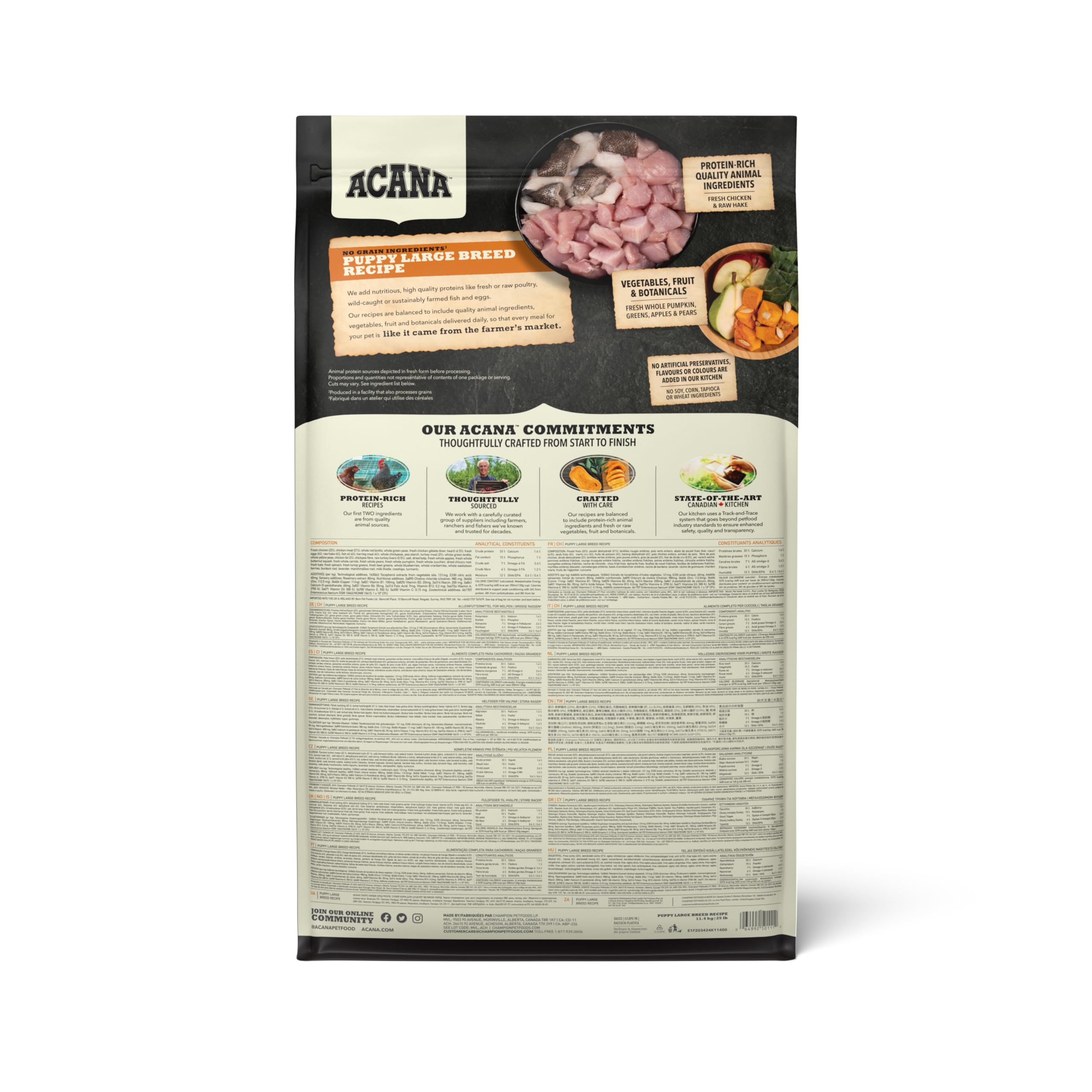 アカナ (ACANA) ドッグフード パピーラージブリード 国内正規品 11.4キログラム (x 1)