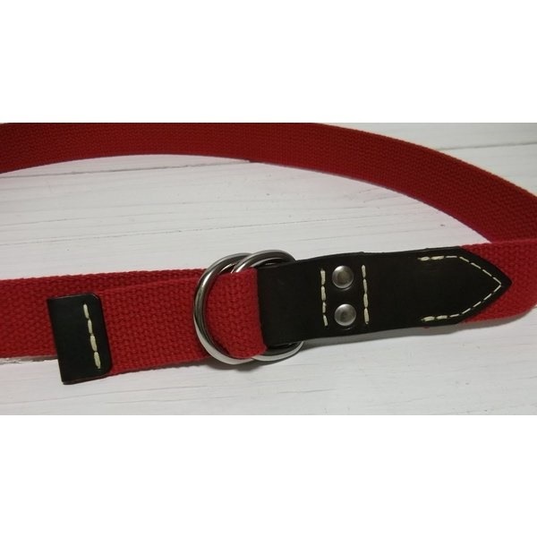 ビルズカーキ 布ベルト 本革製レザー Dリング 赤 レッドBILLS KHAKIS BK4-001 ビルズカーキ 布ベルト 本革製レザー Dリング 赤 レッドBILLS KHAKIS BK4-001