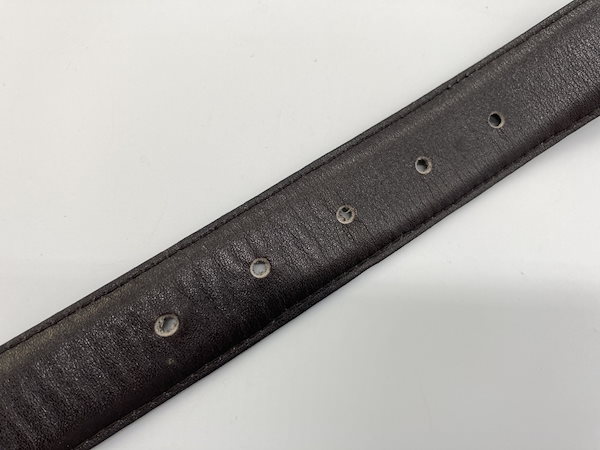 Qoo10] CELINE 馬車金具黒 レザーベルト 全長86cm
