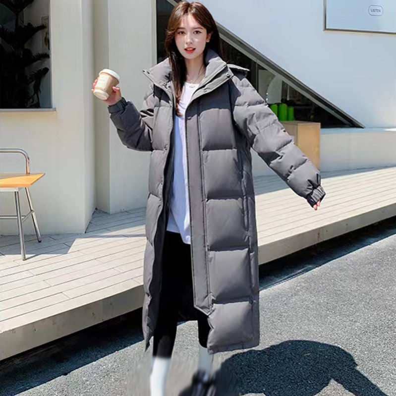 ロングコート レディース 防寒着 冬用 ダウンジャケット フード付き 膝丈 ゆったり カジュアル 綿服 中綿コート アウター 防寒 防風 ダウンコート シルエット 大きいサイズ レディース 秋冬 コート アウター 品質良い」ダウン