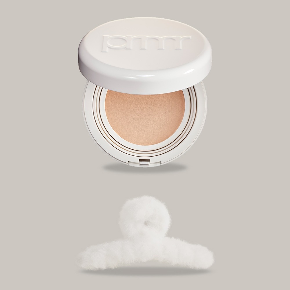 [25SS/New]ナイアシカ ウォータリークリームクッション #SPF35 PA++ (ホワイト ファー トング ピン 1ea 贈呈)