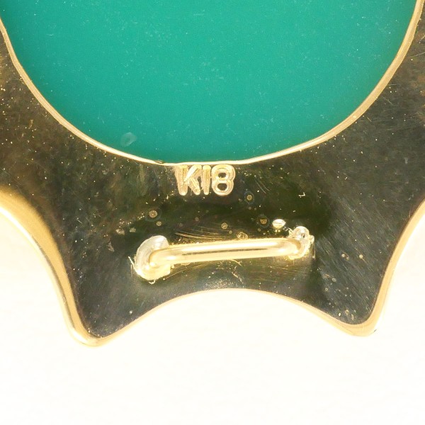 K18 18金 YG ネックレス ブローチ ストーンカメオ カード鑑別書 ジュエリー 中古 K18 18金 YG ネックレス ブローチ ストーンカメオ カード鑑別書 ジュエリー 中古