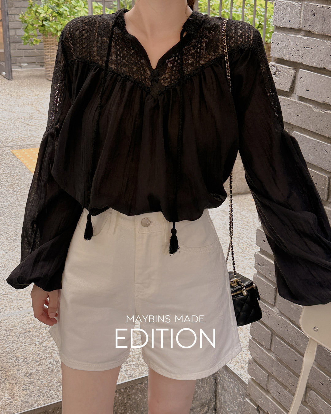 [MADE]ビューヘンレースブラウス韓国ファッション レディース