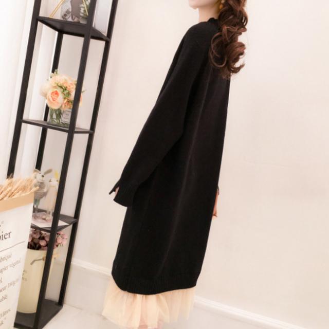 ワンピース 秋新作 新作 ニット ニットワンピース 長袖 羽織り ゆったり レディース 洗える ワンピ ロングワンピース 透けにくい マキシワンピース ロング丈 UVカット おしゃれ お出かけ ギフト