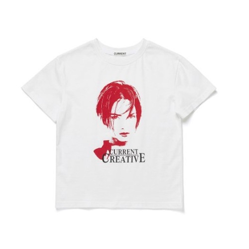 NewJeans / LE SSERAFIM着用 CURRENT 90S PRINTED CROP TEE ホワイト mdprevattcaulkingandwaterproofing.com