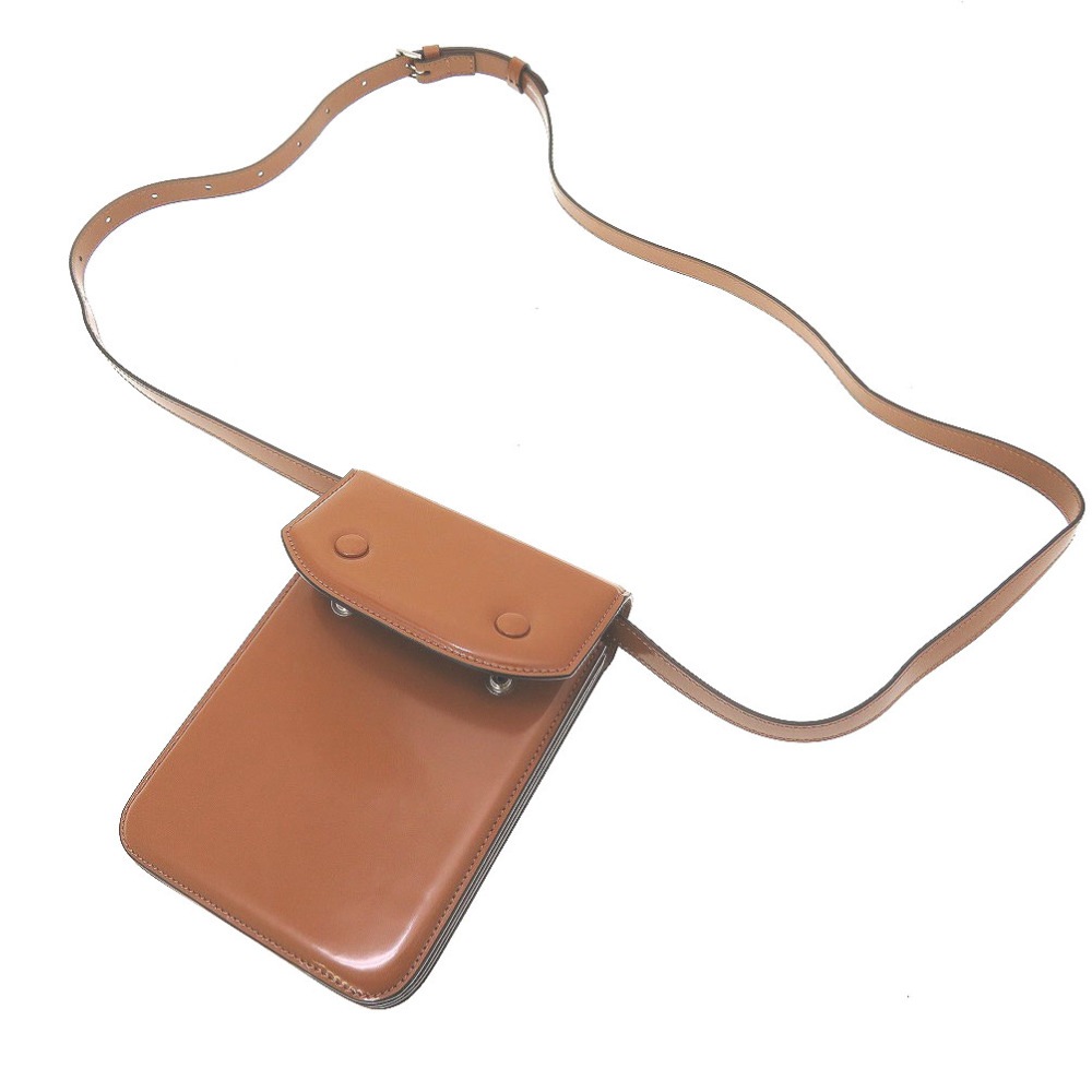 新品同様 チェスト S35WG0159 ショルダーバッグ レザー/レザー ブラウン 0118【中古】 ユニセックス