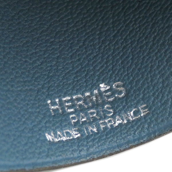 エルメス HERMES ネックレス クロシェット スイフト ブルージーン シルバー金具 青 キーリング ネックストラップ E刻印【中古】 エルメス HERMES ネックレス クロシェット スイフト ブルージーン シルバー金具 青 キーリング ネックストラップ E刻印【中古】