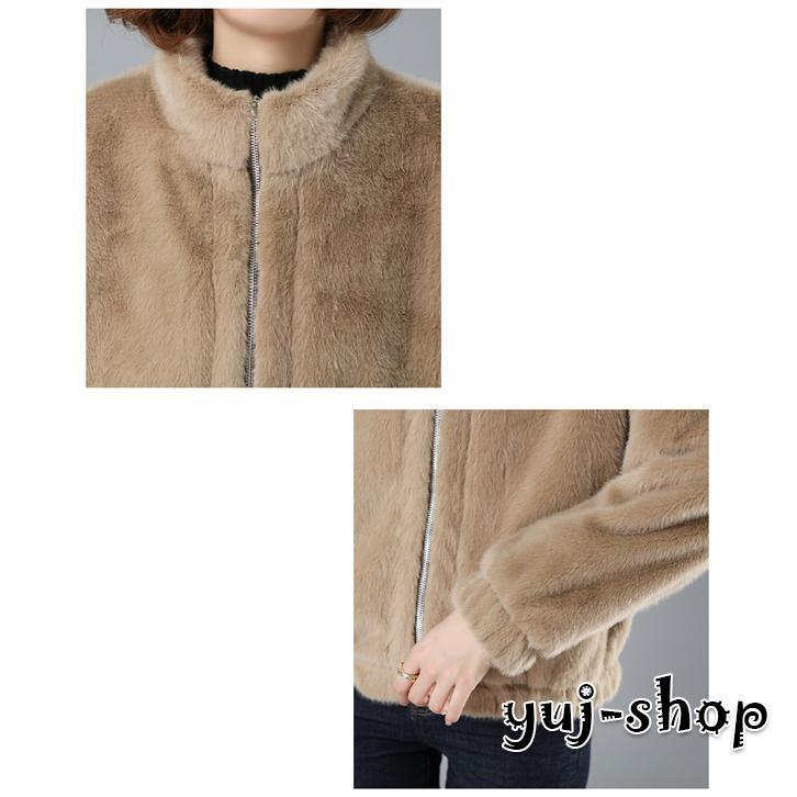 ブラックフライデー ボアジャケット レディース ボア ブルゾン アウター フェイクファー フリースコート 冬 防寒 あったか 暖かい モコモコ 韓国風 モッズコート