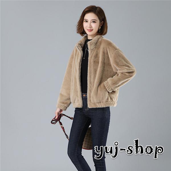 ブラックフライデー ボアジャケット レディース ボア ブルゾン アウター フェイクファー フリースコート 冬 防寒 あったか 暖かい モコモコ 韓国風 モッズコート