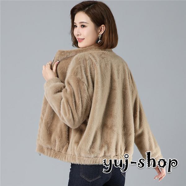 ブラックフライデー ボアジャケット レディース ボア ブルゾン アウター フェイクファー フリースコート 冬 防寒 あったか 暖かい モコモコ 韓国風 モッズコート