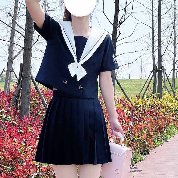 Qoo10] 紺碧の鯨jk制服制服クラス制服学院風jk