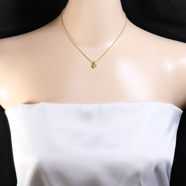 K18 18金 YG イエローゴールド ネックレス ダイヤ 0.25 鑑別書 ジュエリー 中古 K18 18金 YG イエローゴールド ネックレス ダイヤ 0.25 鑑別書 ジュエリー 中古