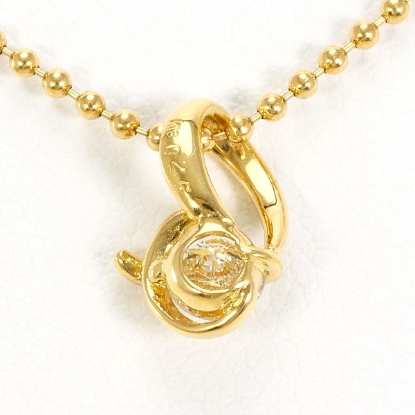 K18 18金 YG イエローゴールド ネックレス ダイヤ 0.25 鑑別書 ジュエリー 中古 K18 18金 YG イエローゴールド ネックレス ダイヤ 0.25 鑑別書 ジュエリー 中古