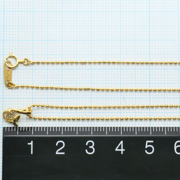 K18 18金 YG イエローゴールド ネックレス ダイヤ 0.25 鑑別書 ジュエリー 中古 K18 18金 YG イエローゴールド ネックレス ダイヤ 0.25 鑑別書 ジュエリー 中古