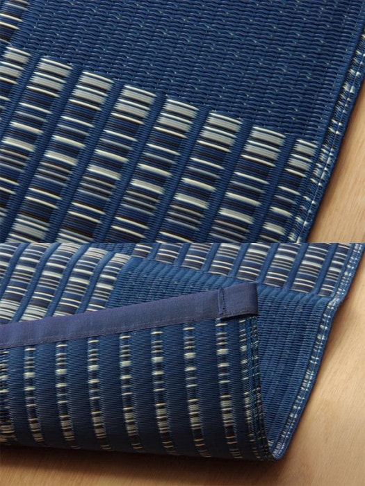 洗える PPカーペット 『ウィード』 ネイビー 本間4.5畳(約286.5×286cm) 2121514 洗える PPカーペット 『ウィード』 ネイビー 本間4.5畳(約286.5×286cm) 2121514