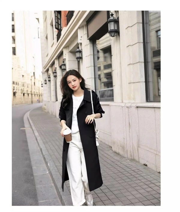 トレンチコート レディース 春秋コート ロングコート イギリス風 スプリングコート 春コート アウター オシャレ 上品 ゆったり 無地 通勤 着痩せ カジュアル オフホワイト 白 ブラック 黒 ブルー