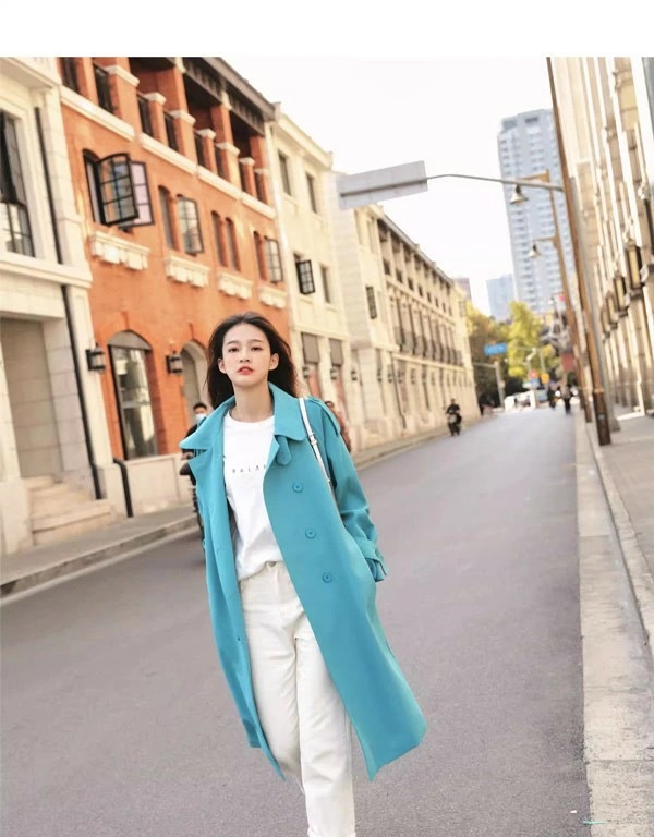 トレンチコート レディース 春秋コート ロングコート イギリス風 スプリングコート 春コート アウター オシャレ 上品 ゆったり 無地 通勤 着痩せ カジュアル オフホワイト 白 ブラック 黒 ブルー