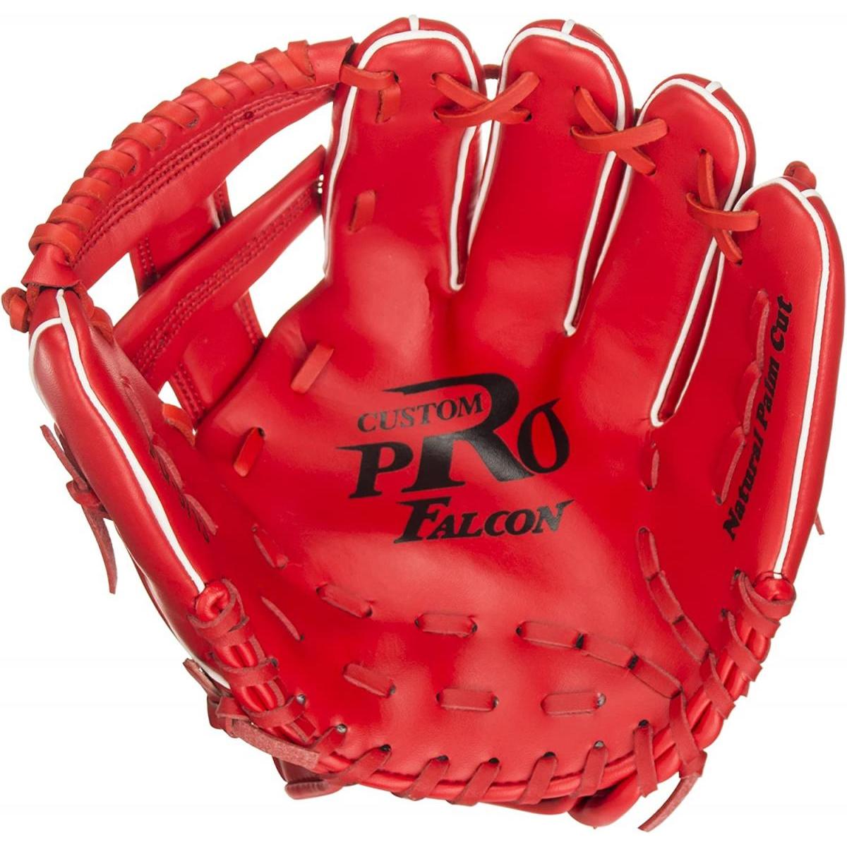 サクライ貿易 FALCON (ファルコン) 一般用 軟式グラブ FG-5713 レッド 右投げ Sサイズ　オールラウンド用 グローブ PROMARK (プロマーク)