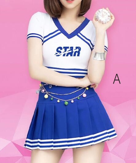 Qoo10] チアガール衣装 上下セット応援団ミニスカ