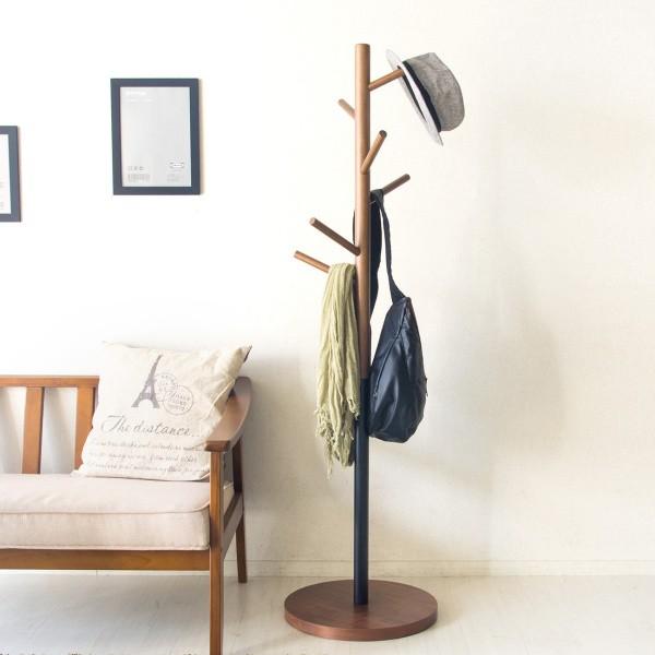 ポールハンガー 直径40cm 木目 黒スチール ハンガーラック ロングコート 帽子 バッグ フック 玄関収納 衣類掛け ポールハンガー 直径40cm 木目 黒スチール ハンガーラック ロングコート 帽子 バッグ フック 玄関収納 衣類掛け