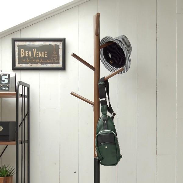 ポールハンガー 直径40cm 木目 黒スチール ハンガーラック ロングコート 帽子 バッグ フック 玄関収納 衣類掛け ポールハンガー 直径40cm 木目 黒スチール ハンガーラック ロングコート 帽子 バッグ フック 玄関収納 衣類掛け