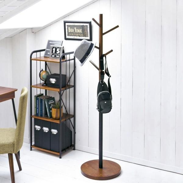 ポールハンガー 直径40cm 木目 黒スチール ハンガーラック ロングコート 帽子 バッグ フック 玄関収納 衣類掛け ポールハンガー 直径40cm 木目 黒スチール ハンガーラック ロングコート 帽子 バッグ フック 玄関収納 衣類掛け